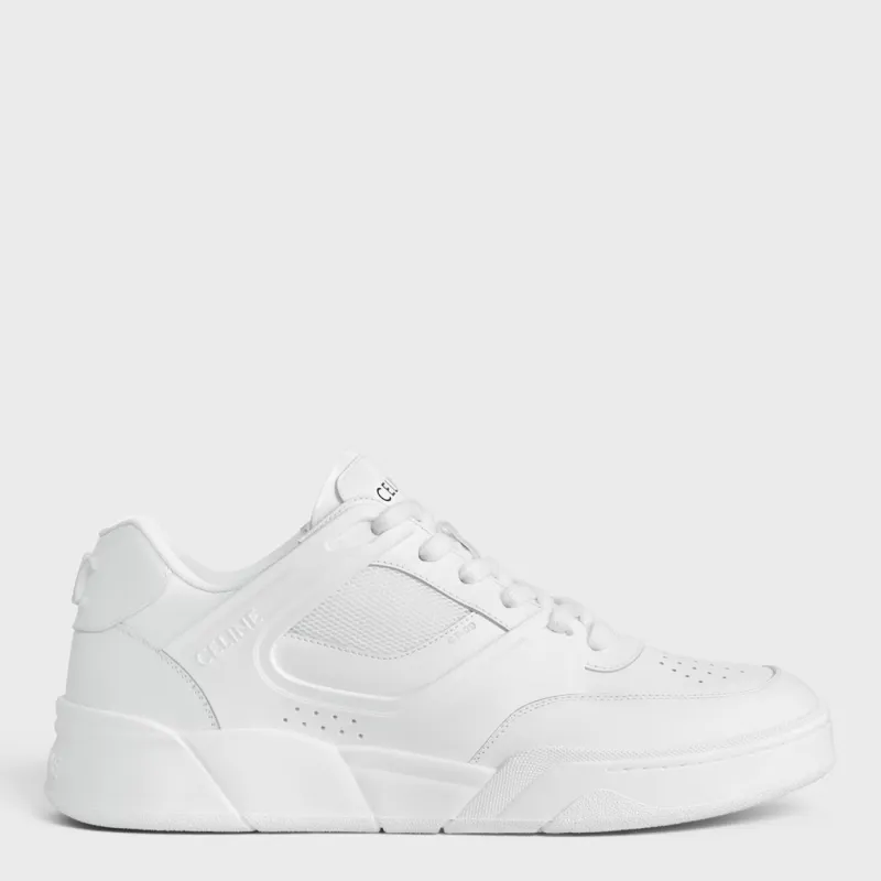 Sneaker Ct-09 Low In Calfskin And Mesh White made by Celine