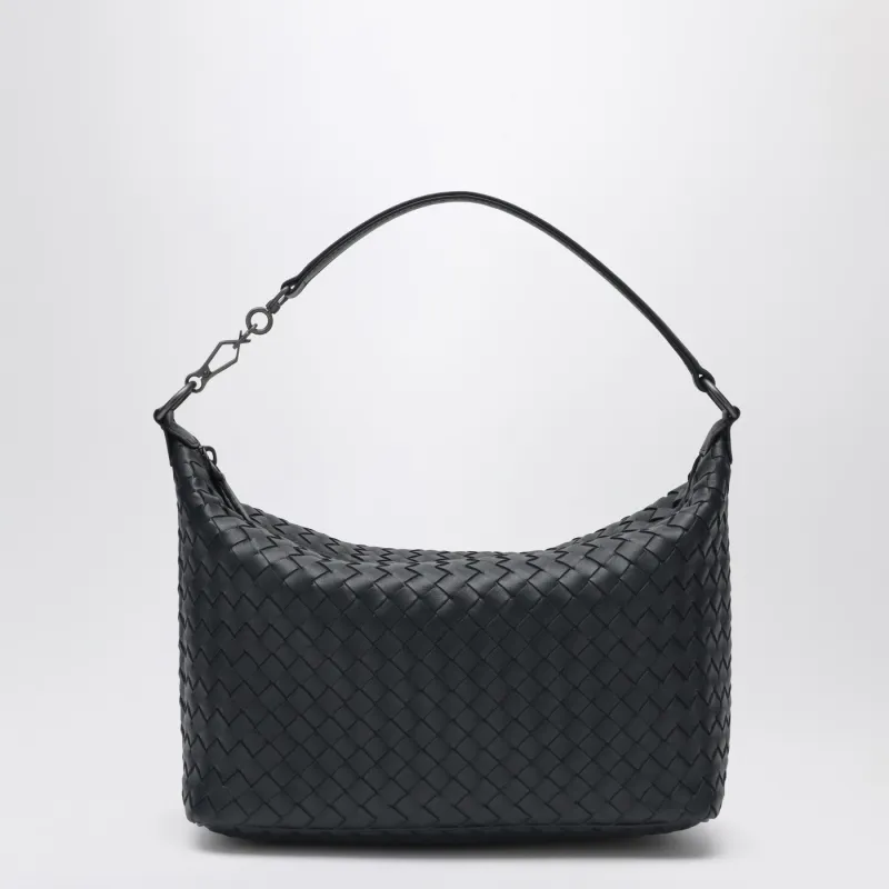 Black Intrecciato Leather Bag made by Bottega Veneta