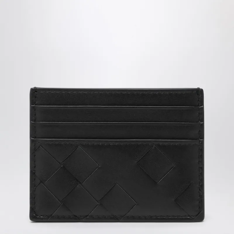 Black Card Holder In Intrecciato made by Bottega Veneta