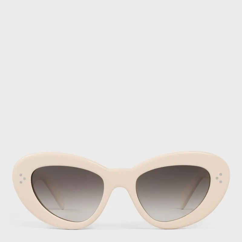 Butterfly S320 Sunglasses In Acetate Ivory made by Celine