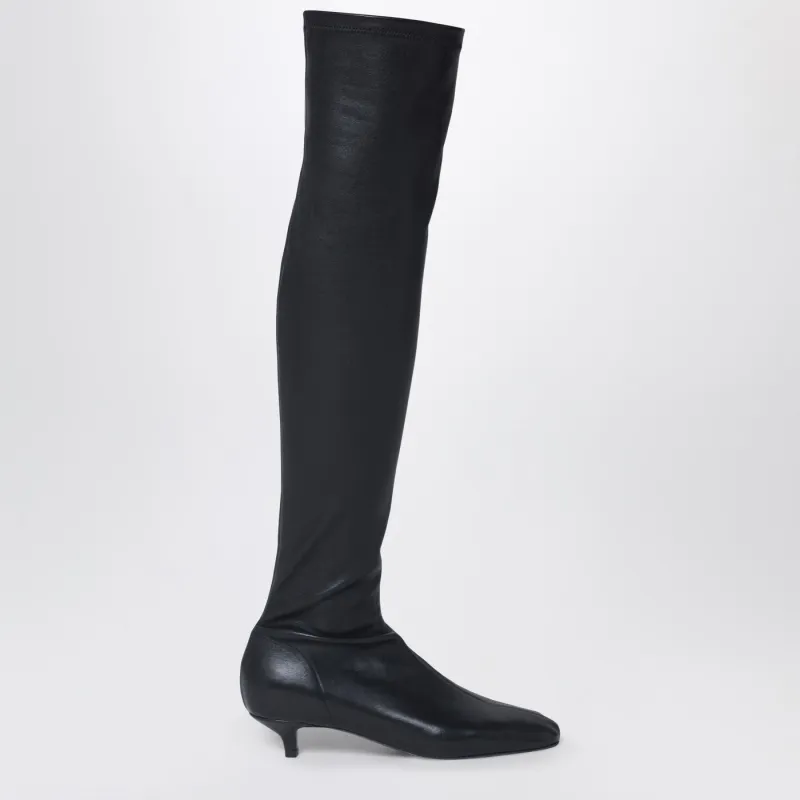 Day Knee-High Boots In Black Nappa Leather made by Toteme