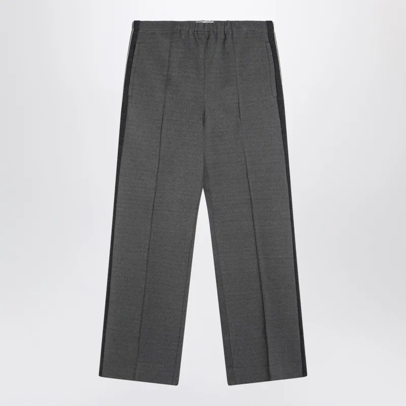 Anthracite Knitted Trousers In Punto Stoffa made by Miu Miu