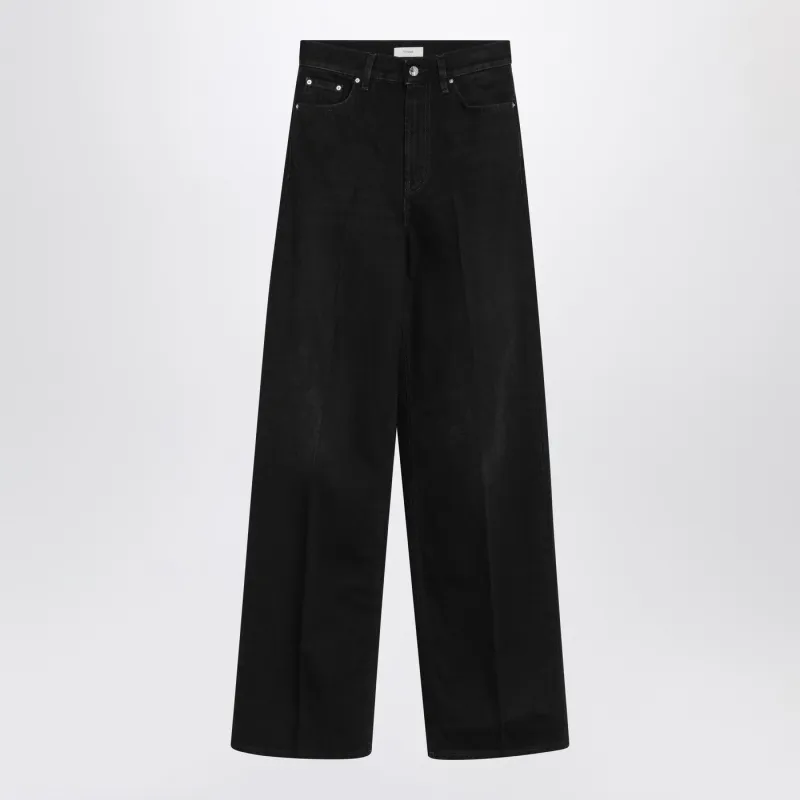 Black Trousers In Organic Cotton made by Toteme