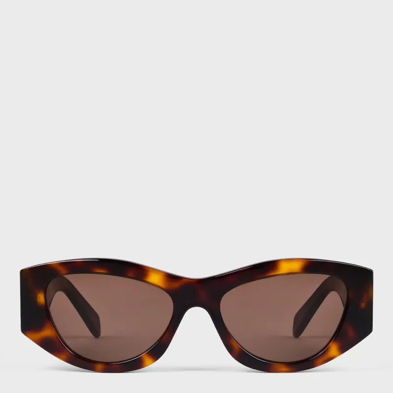 Triomphe 15 Sunglasses In Acetate Dark Havana made by Celine