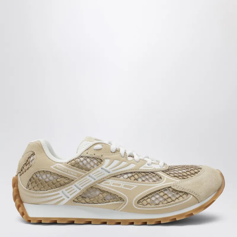 Light Beige Orbit Sneakers made by Bottega Veneta