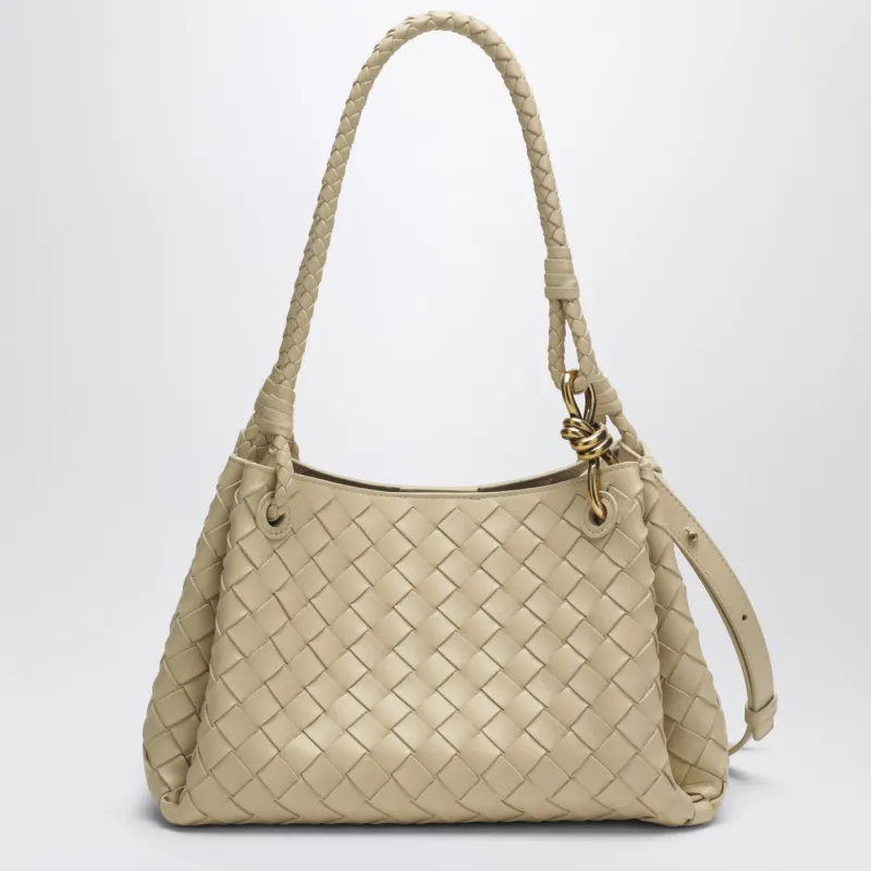 Medium Parachute Bag In Tufo Color made by Bottega Veneta