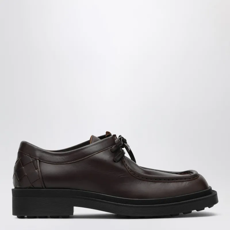 Brown Ben Lace-Up Shoes made by Bottega Veneta