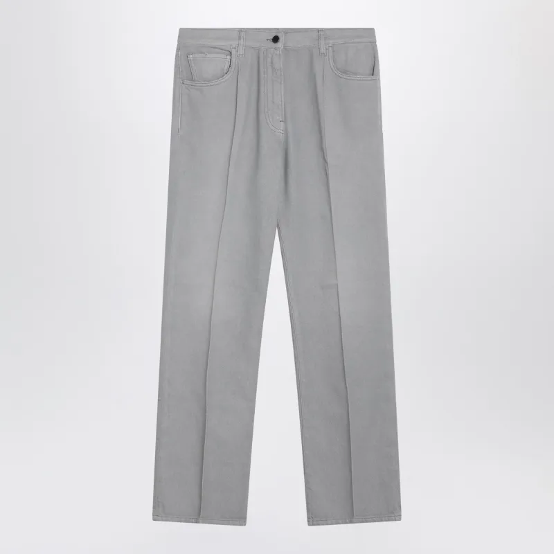 Grey Washed Denim Jeans made by Prada