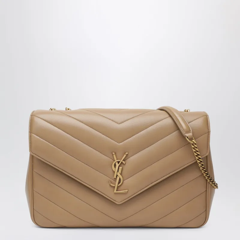 Lou Lou Large Light Brown Leather Bag made by Yves Saint Laurent