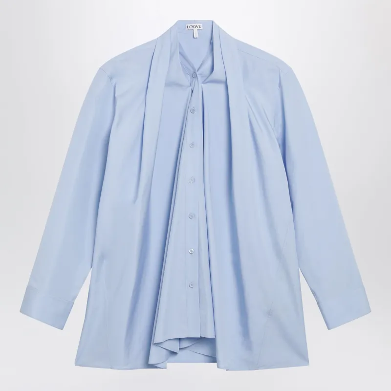 Cotton Poplin Shirt With Draping made by Loewe