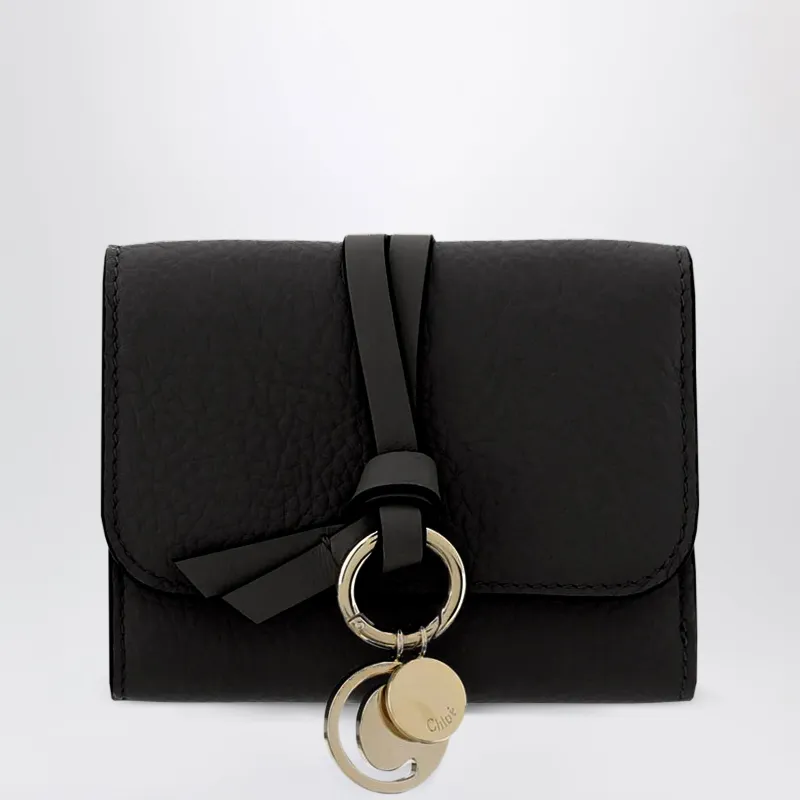 Mini Alphabet Trifold Wallet Black made by Chloe