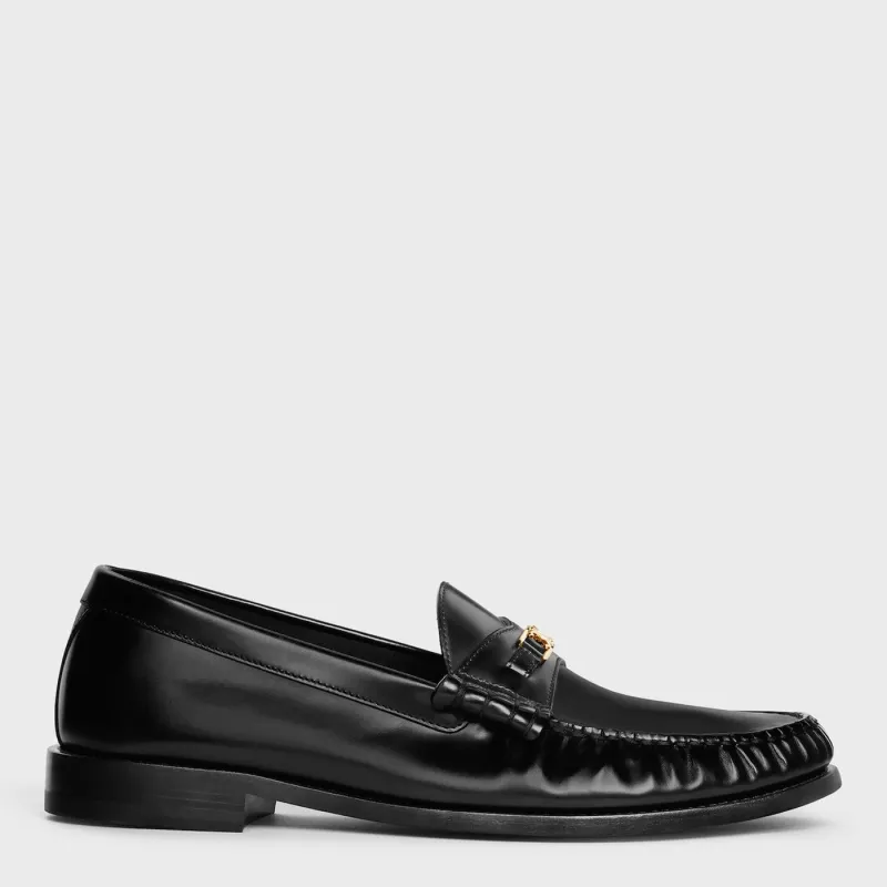 Black Leather Loafer made by Celine
