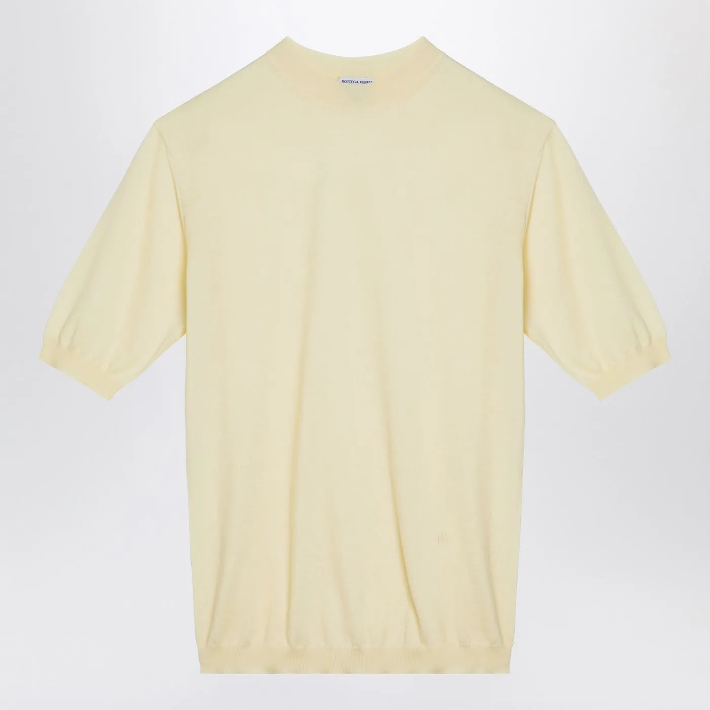 Light Yellow Cashmere Crew-Neck Sweater sold by Wanan Luxury
