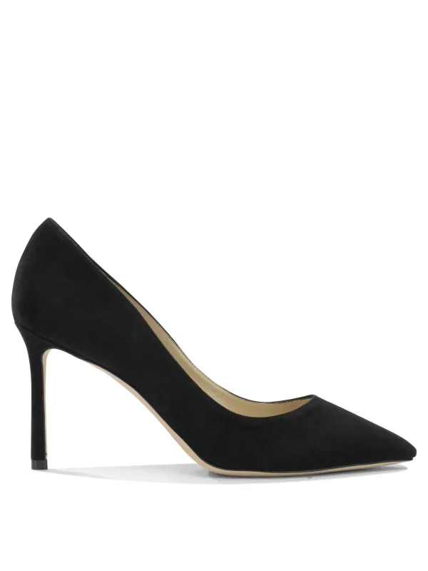 Romy 85mm Heeled Shoes Black made by Jimmy Choo