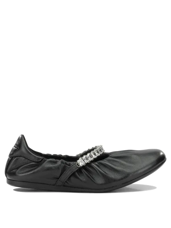 Jade Ballerinas Black made by Jimmy Choo