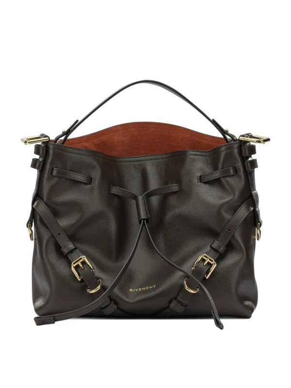 Voyou Bucket Handbags Brown made by Givenchy