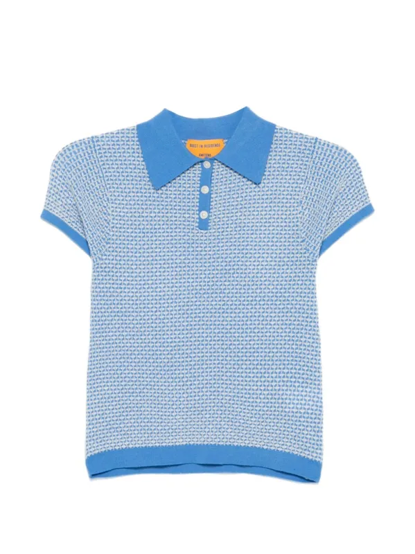 Pique Cashmere Polo Shirt made by Guest In Residence