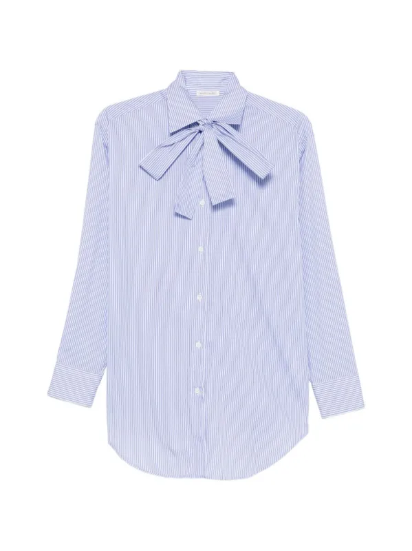 Striped Cotton Shirt made by Wanan Luxury