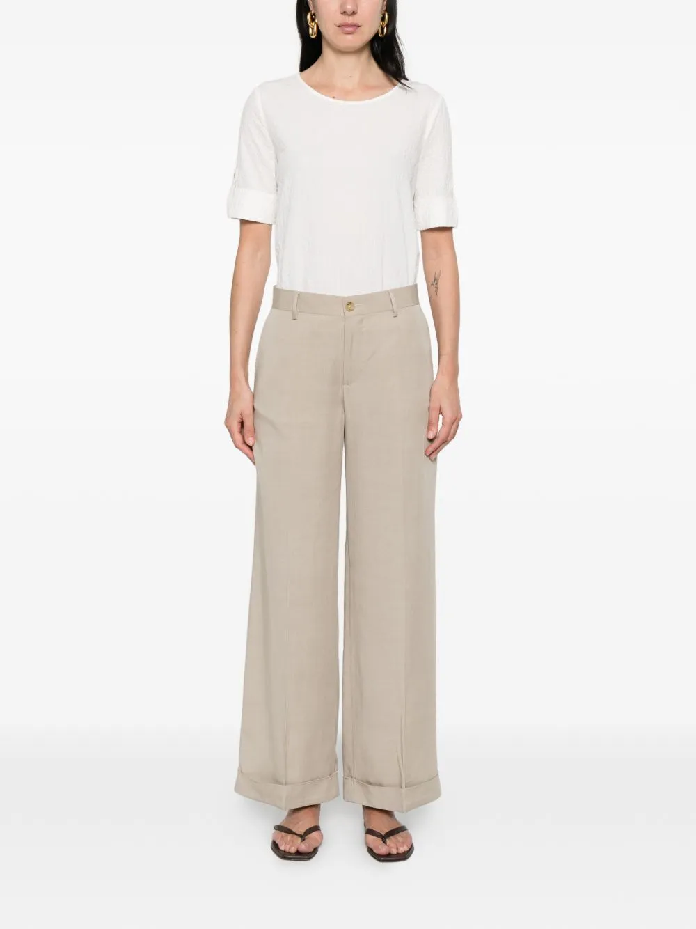 Wide-Leg Trousers sold by Wanan Luxury product image thumbnail 5