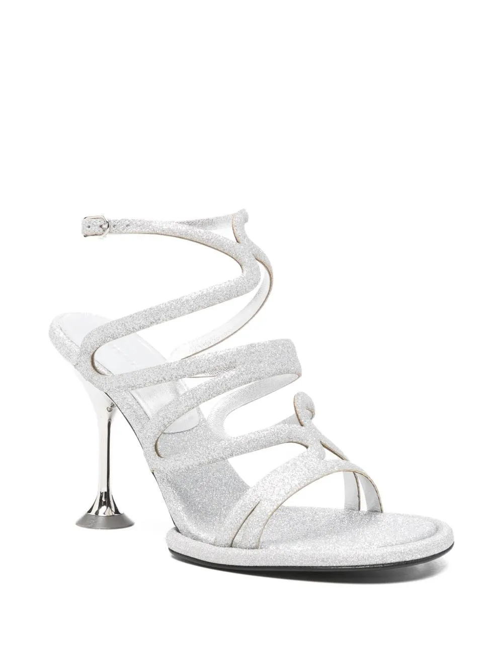 Glittered Heel Sandals sold by Wanan Luxury product image thumbnail 3