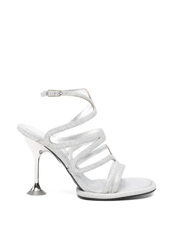 Glittered Heel Sandals made by Sergio Rossi