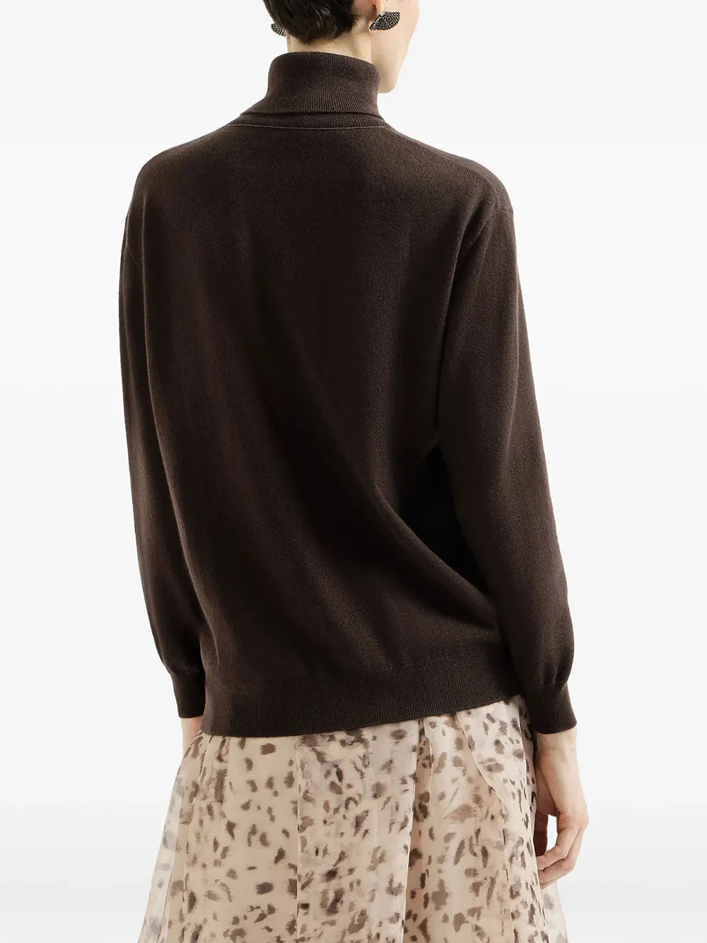 Cashmere High-Neck Sweater With Embellishment sold by Wanan Luxury product image thumbnail 3