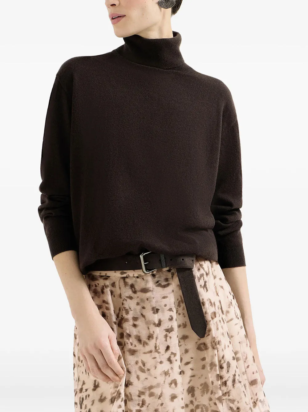 Cashmere High-Neck Sweater With Embellishment sold by Wanan Luxury product image thumbnail 4