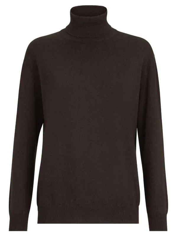 Cashmere High-Neck Sweater With Embellishment made by Brunello Cucinelli