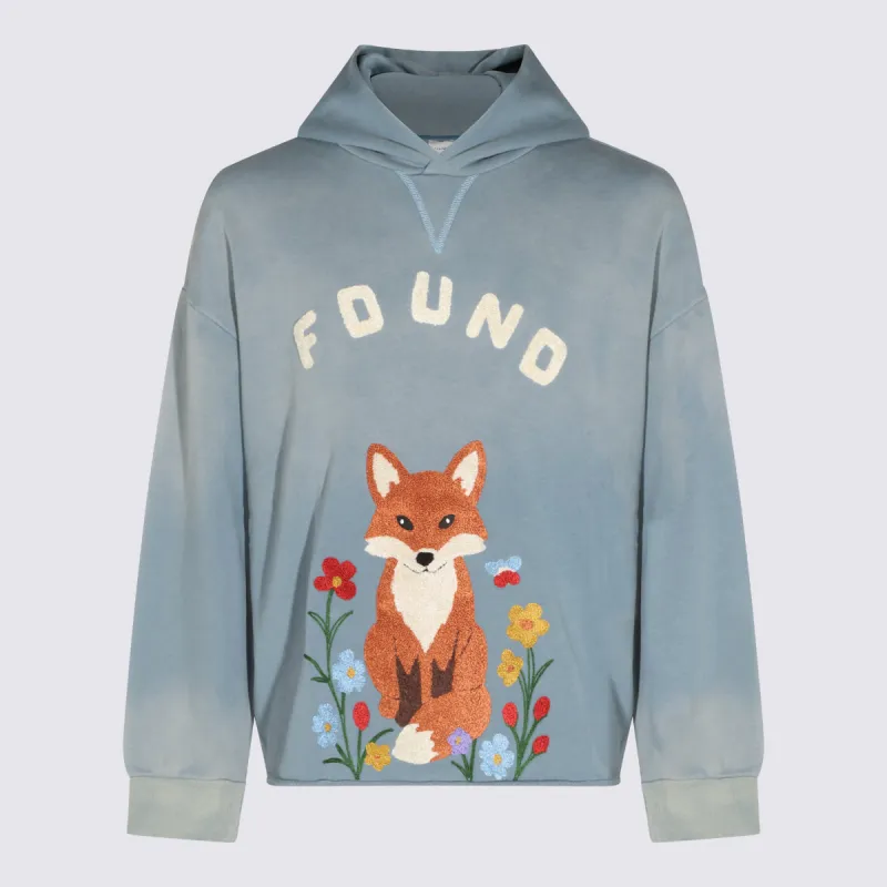 Sweaters Washed Light Blue made by Found