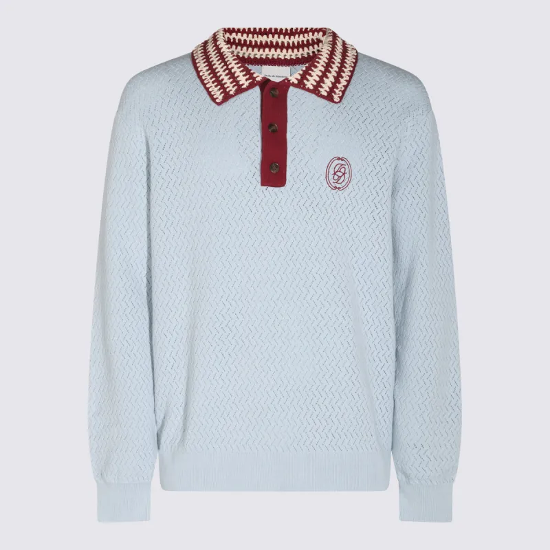 Sweaters Light Blue made by Drôle de Monsieur