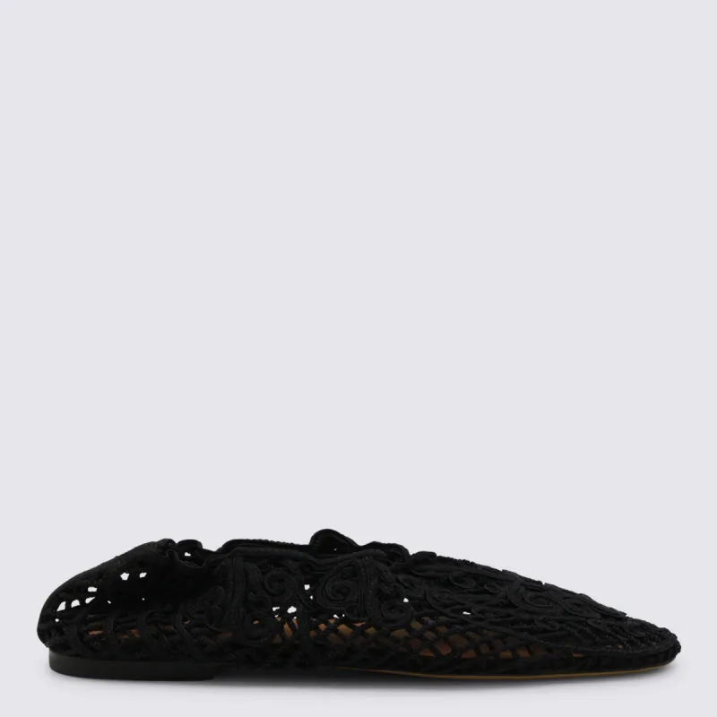 Flat Shoes Black made by Wanan Luxury