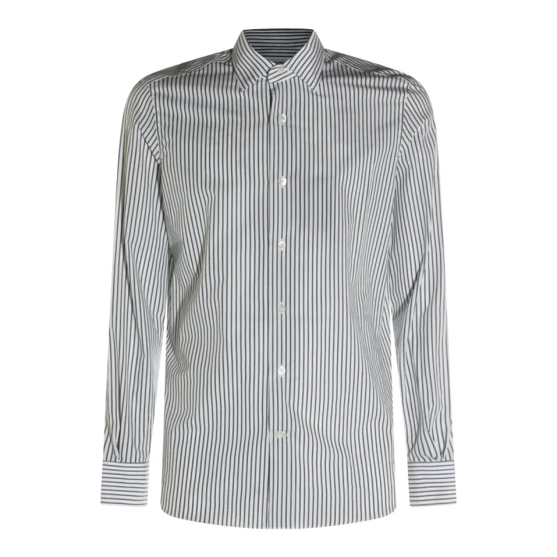 Shirts Bianco-Verde made by Wanan Luxury