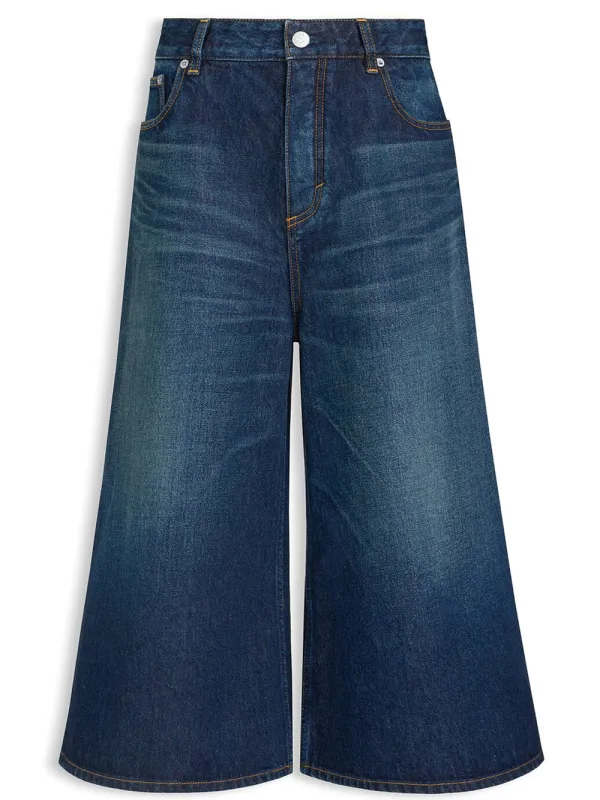 Palazzo Denim Shorts made by Alaia