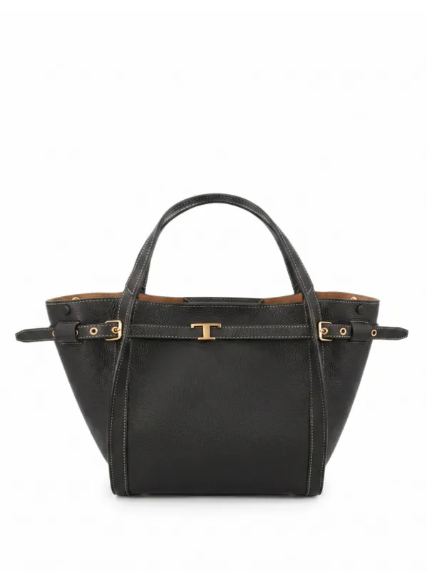Mini T Signature Leather Shopping Bag made by Tod's