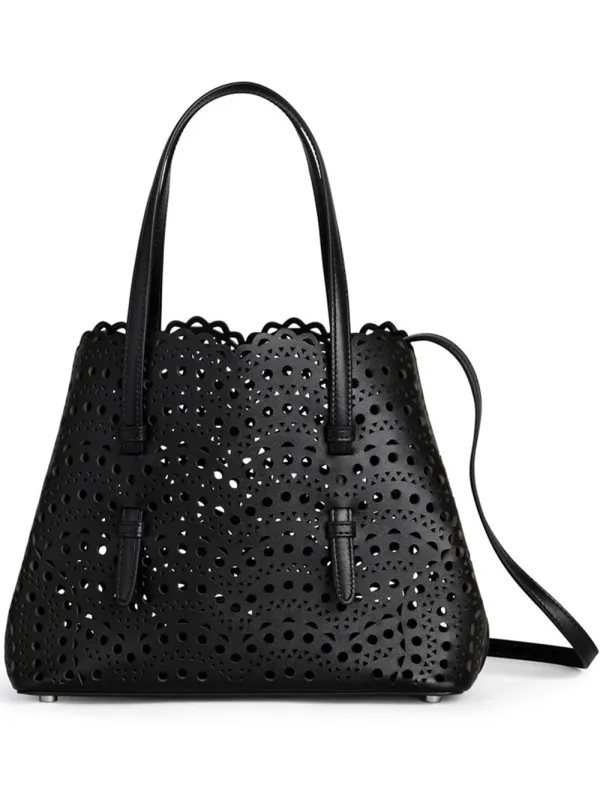 Mina 25 Bag In Luxurious Wavy Vienne Calfskin made by Alaia