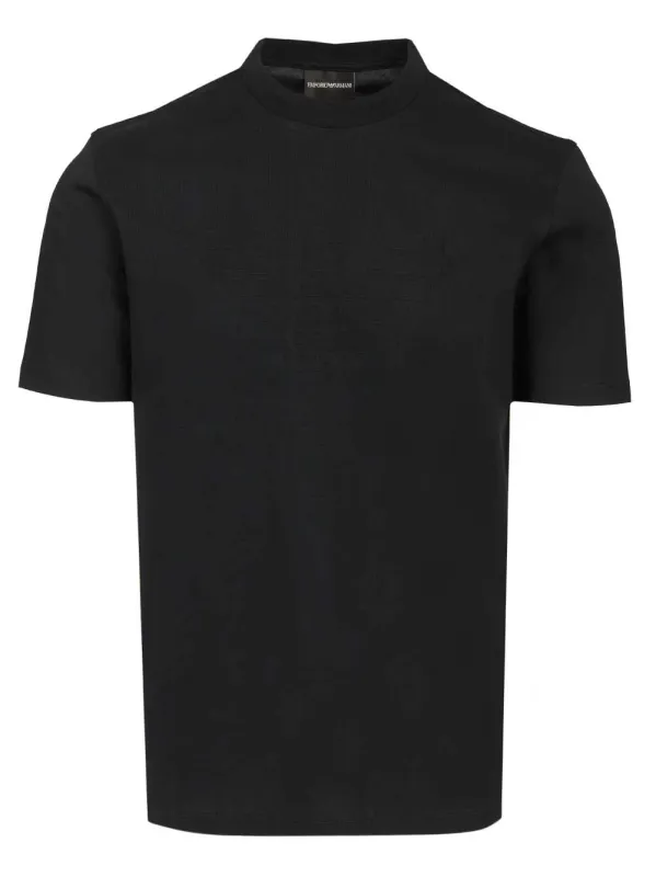 Cotton T-Shirt Blue made by Emporio Armani