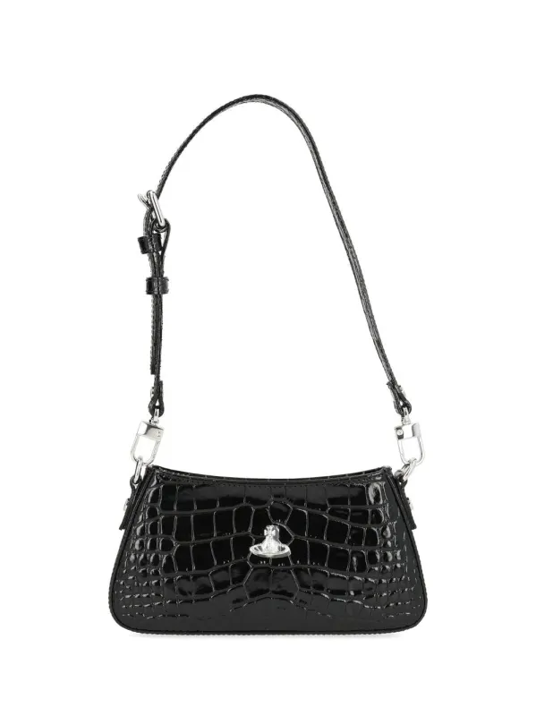 Tasha Shoulder Bags Black made by Vivienne Westwood