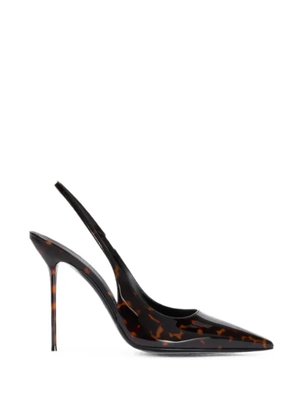 Lidia Patent Leather Slingback Pumps made by Paris Texas