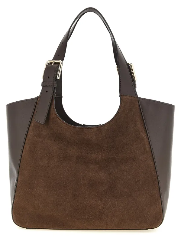 Furla Dora M Tote Bag Brown made by Furla