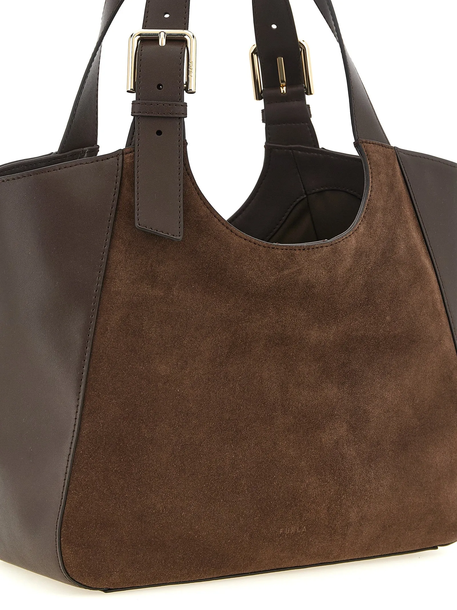 Furla Dora M Tote Bag Brown sold by Wanan Luxury product image thumbnail 3