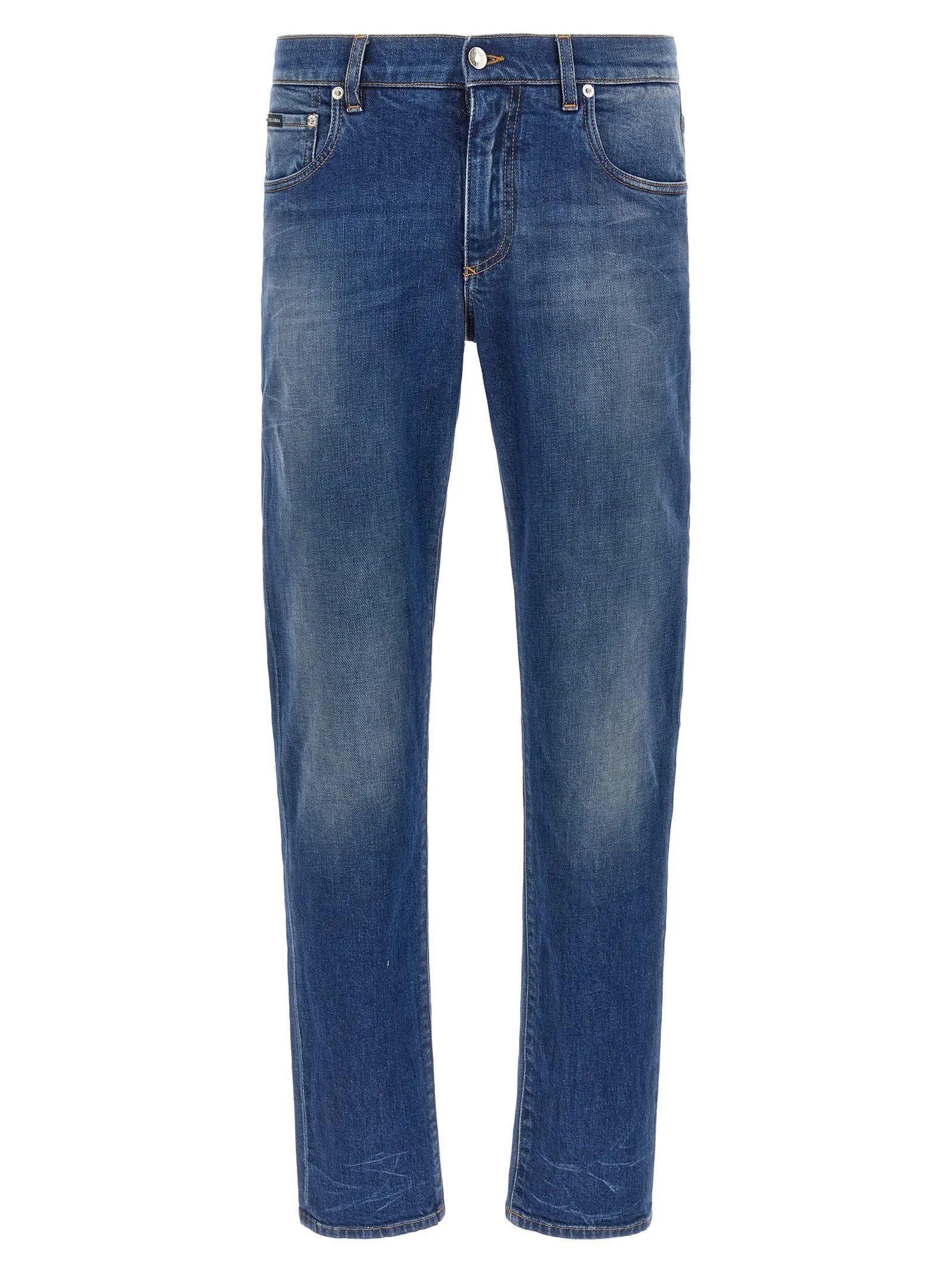 Logo Embroidery Jeans Blue sold by Wanan Luxury