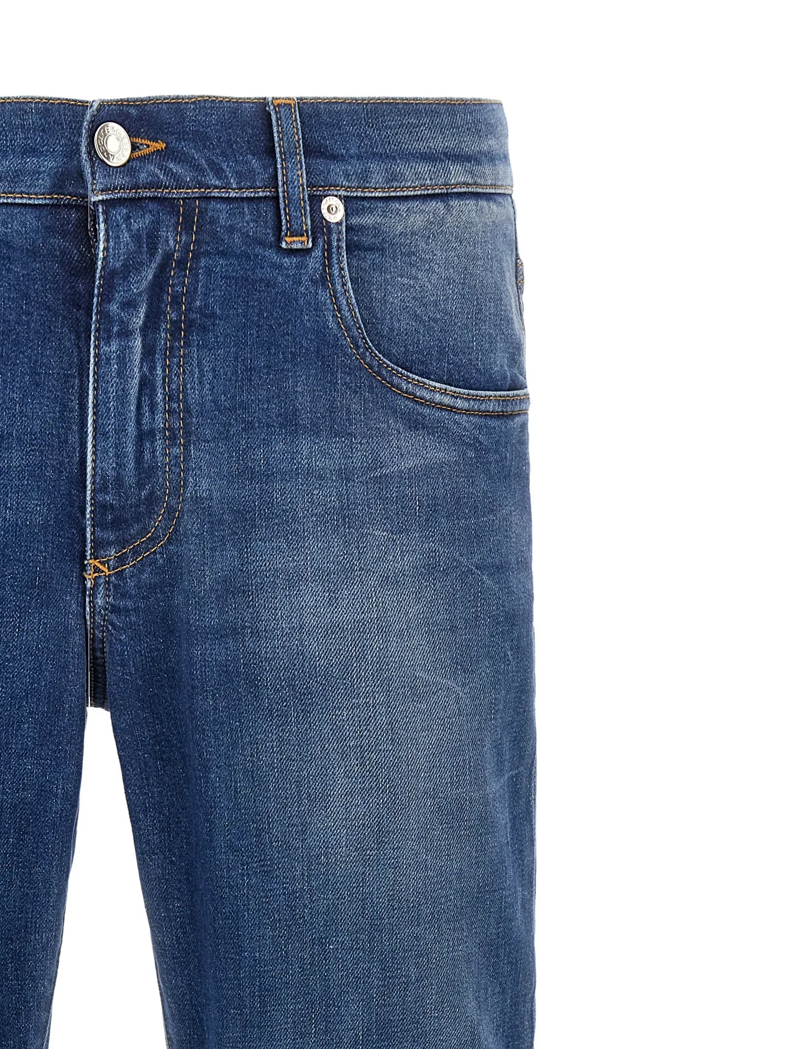 Logo Embroidery Jeans Blue sold by Wanan Luxury product image thumbnail 3