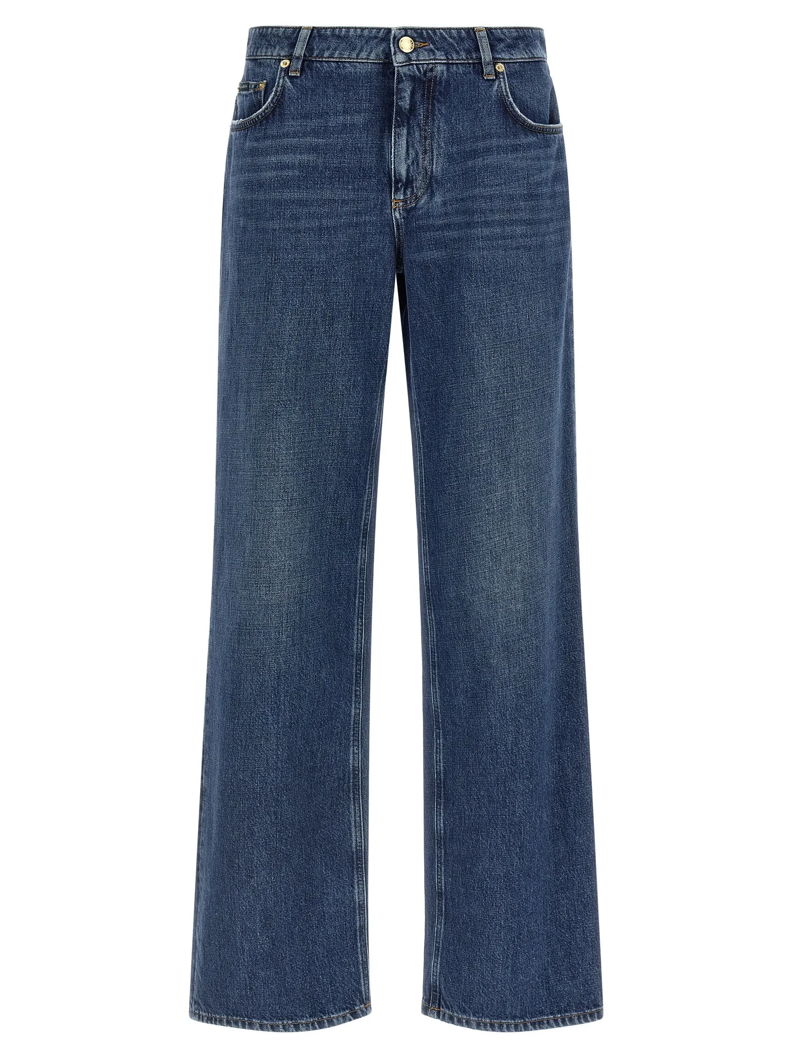 Wide Leg Jeans Blue sold by Wanan Luxury