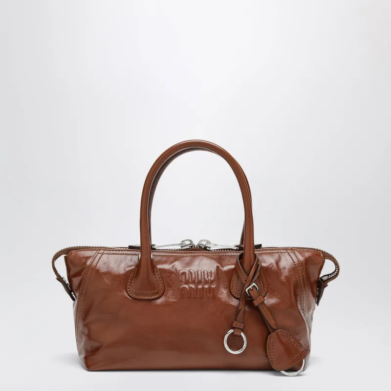 Palissandro Brown Leather Bag made by Miu Miu