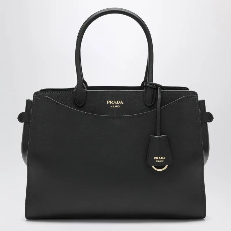 Black Leather Bag made by Prada