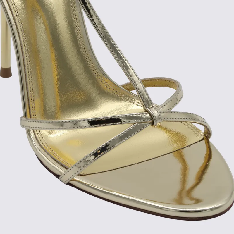 Sandals Gold made by Paris Texas