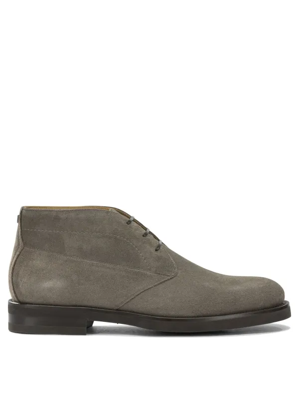 Settimo Boots And Ankle Boots Grey made by Salvatore Ferragamo