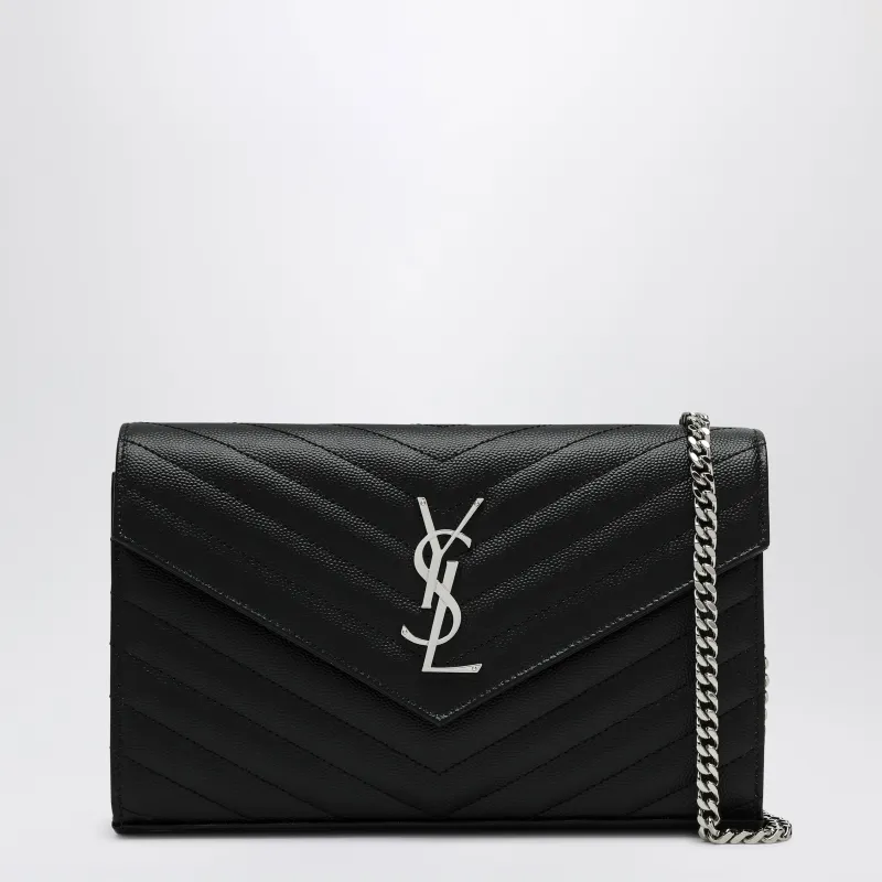 Clutch With Chain Cassandre Black made by Yves Saint Laurent