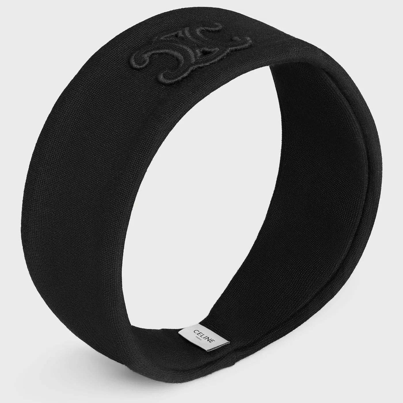 Headband In Black Wool sold by Wanan Luxury product image thumbnail 2