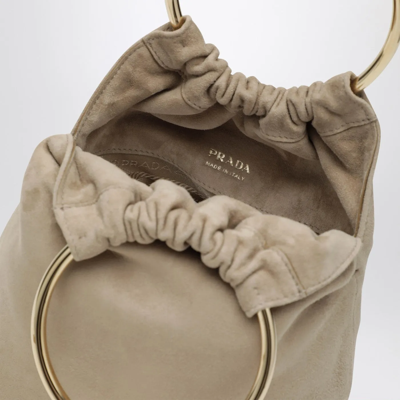 Mini Bucket Bag In Desert Suede sold by Wanan Luxury product image thumbnail 3